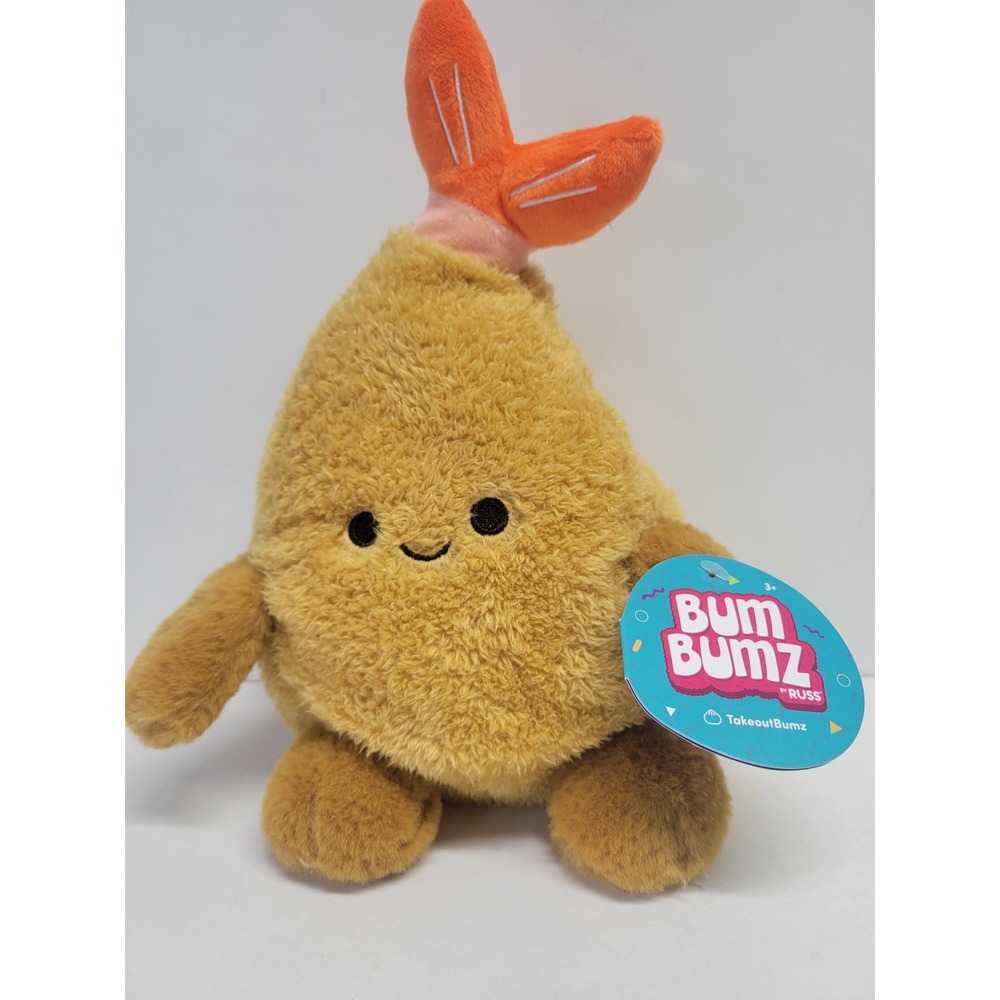 BumBumz Tim the Shrimp Tempura‎ Plush Russ TakeoutBumz 7.5 Inch RBBZ00021 NEW